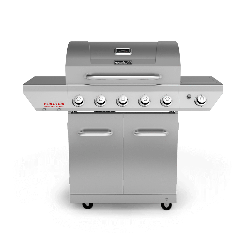 Evolution Infrared Plus 5-Burner Propane Gas Grill with Stainless Steel Side Burner