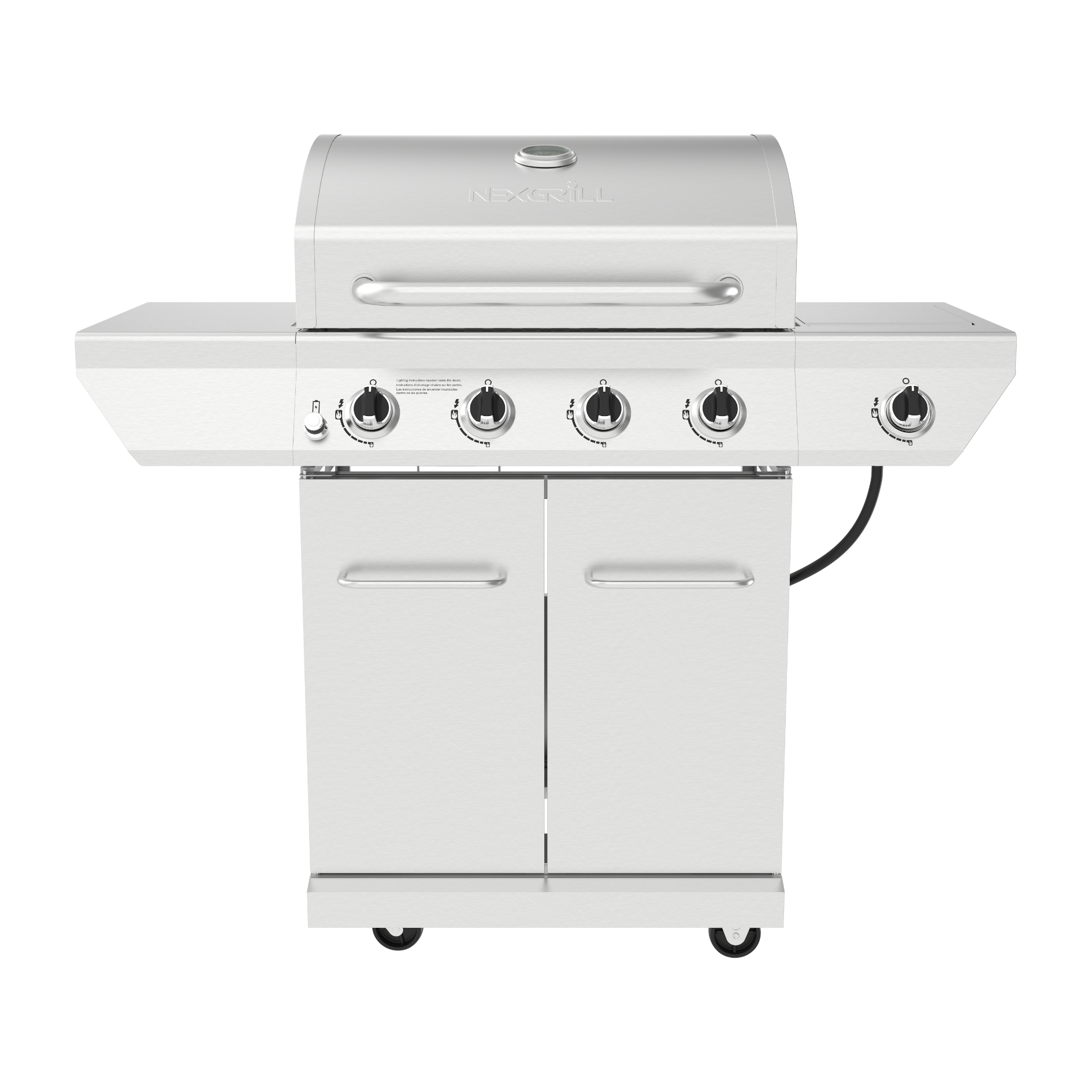 4-Burner Gas Grill with Side Burner